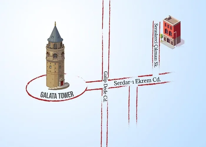 Apartment Private Terrace Ac Bright Flat Galata