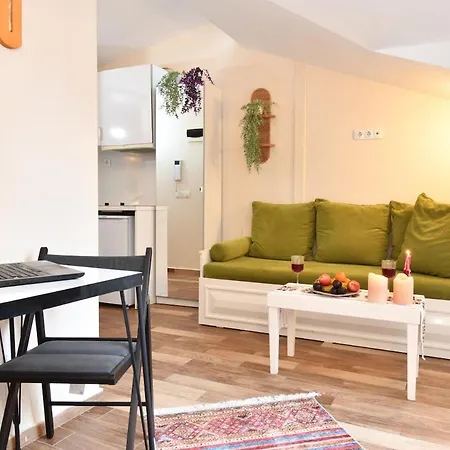 Private Terrace Ac Bright Flat Galata Apartman Isztambul